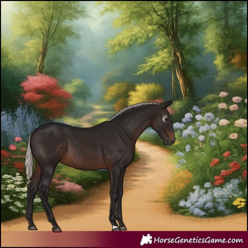 Horse Color:Gray Silver Brown 
