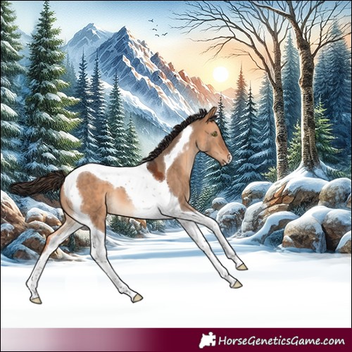 Horse Color:Bay Dun Tobiano