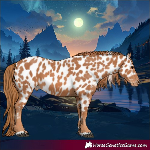 Horse Color:Chestnut Near Leopard