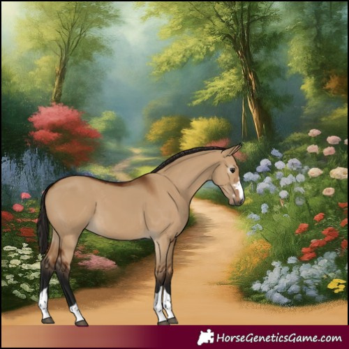 Horse Color:Gray Bay Dun 