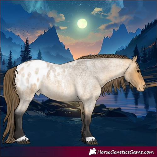Horse Color:Buckskin Roan Blanket 