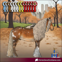 Horse Color:White Spotted Chocolate Palomino Tobiano