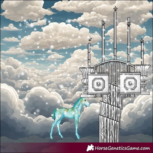 Horse Color:Thunderstruck Watercolor Chocolate Brown Onyx Sabino 