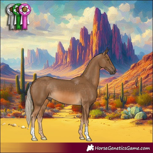 Horse Color:Chocolate Palomino 