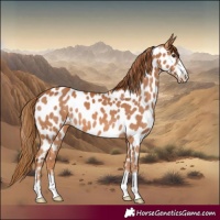 Horse Color:Chestnut Near Leopard 