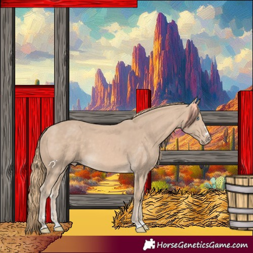 Horse Color:Perlino 