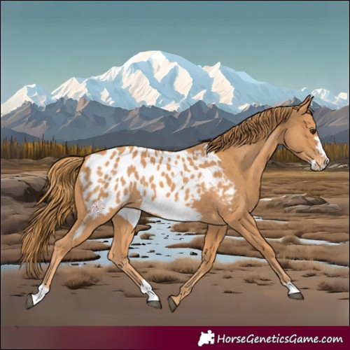 Horse Color:Chestnut Frame Appaloosa 