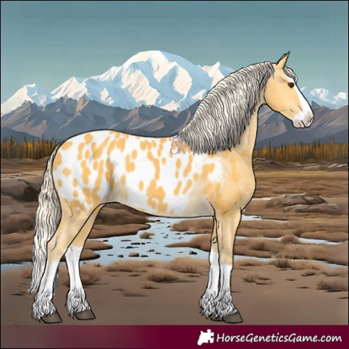 Horse Color:Palomino Splash Appaloosa 