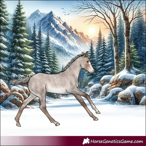 Horse Color:Liver Red Dun Roan Mushroom Sabino Brindle