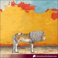 Horse Color:Gray White Spotted Silver Sable Cream Champagne Dun Splash Tobiano Brindle 