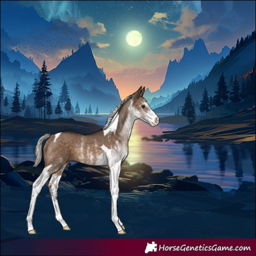 Horse Color:White Spotted Silver Brown Dun Tobiano Rabicano 