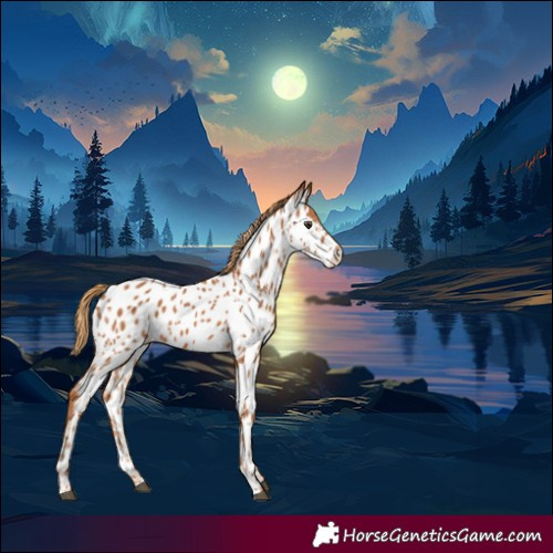 Horse Color:Chestnut Near Leopard 