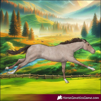 Horse Color:Classic Champagne Roan Tobiano 