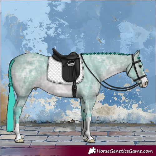 Horse Color:Watercolor Brown Ice Dun 