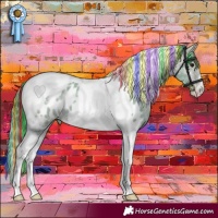 Horse Color:Painted Watercolor Bay Ice Tobiano Appaloosa