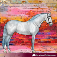 Horse Color:Gray Watercolor Brown 