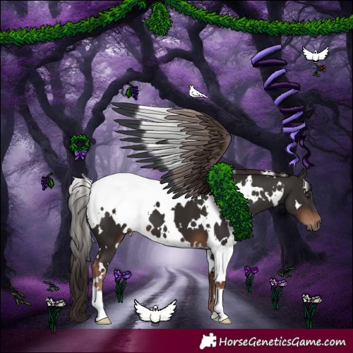 Horse Color:White Spotted Liver Chestnut 