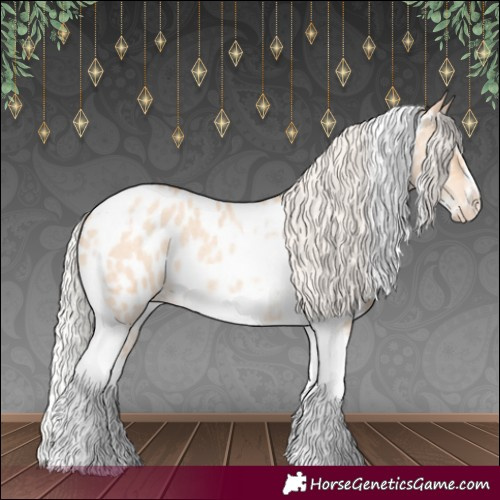 Horse Color:Silver Amber Champagne Roan Dun Splash Tobiano Frame Appaloosa Rabicano 