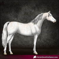 Horse Color:Cremello Sabino  and Cremello Sabino 