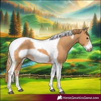 Horse Color:Chestnut Tobiano Frame 