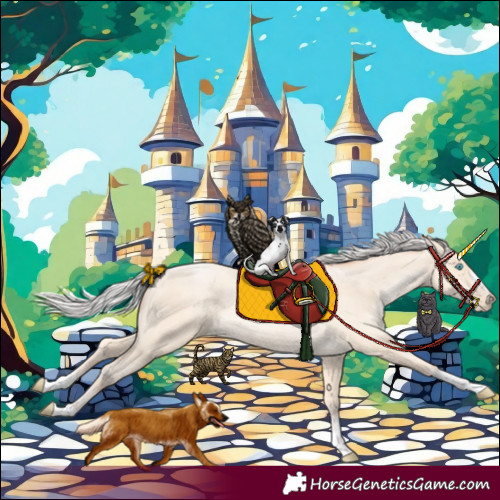 Horse Color:Silver Sable Cream Champagne Pearl 