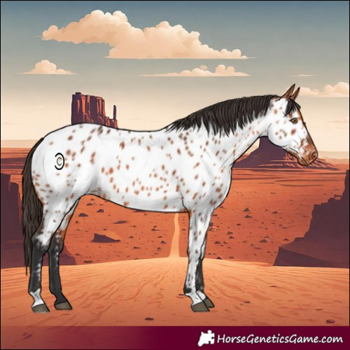 Horse Color:Bay Appaloosa 