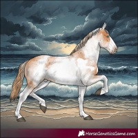 Horse Color:White Spotted Chestnut Frame