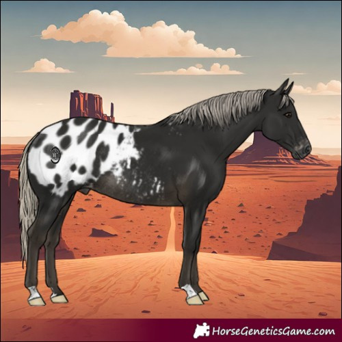 Horse Color:Gray Silver Smoky Black Appaloosa Rabicano 
