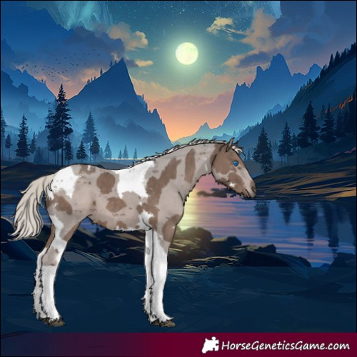 Horse Color:Silver Black Merle 