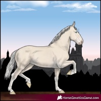 Horse Color:Silver Smoky Creme 