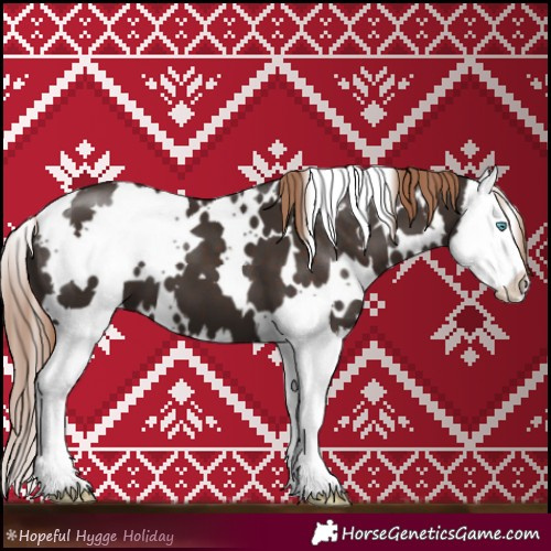 Horse Color:White Spotted Liver Chestnut Splash 