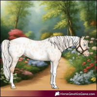 Horse Color:Silver Amber Champagne Roan Dun Splash Tobiano Frame Appaloosa Rabicano