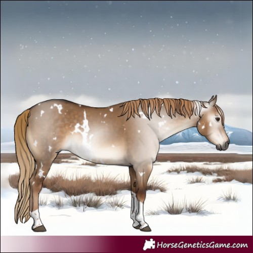 Horse Color:Gray White Spotted Liver Red Dun Tobiano 