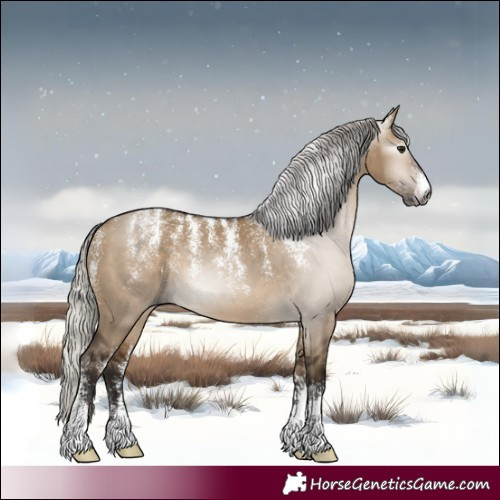 Horse Color:Powder White Gray Silver Bay Dun 