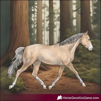 Horse Color:Silver Buckskin Pearl