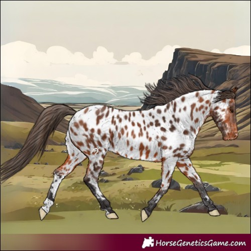 Horse Color:Bay Near Leopard 