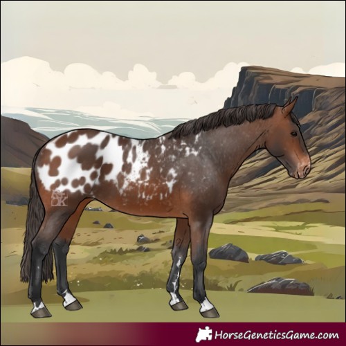 Horse Color:Brown Appaloosa