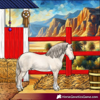 Horse Color:Gold Champagne Pearl Dun Tobiano