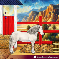 Horse Color:Gold Champagne Pearl Dun Tobiano 