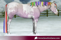 Horse Color:Painted Perlino Splash Tobiano