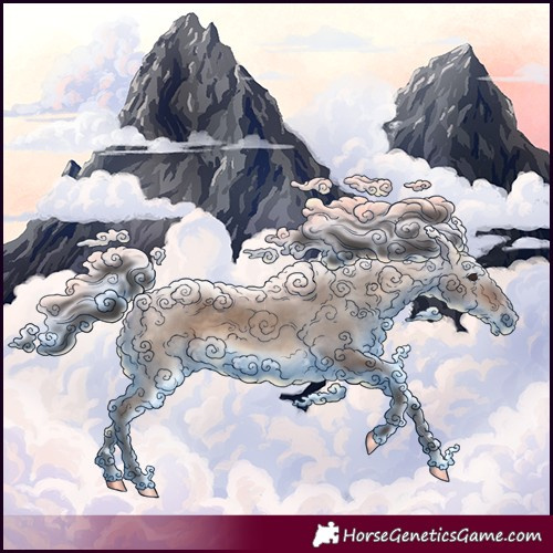 Horse Color:Bay Dun Rabicano 