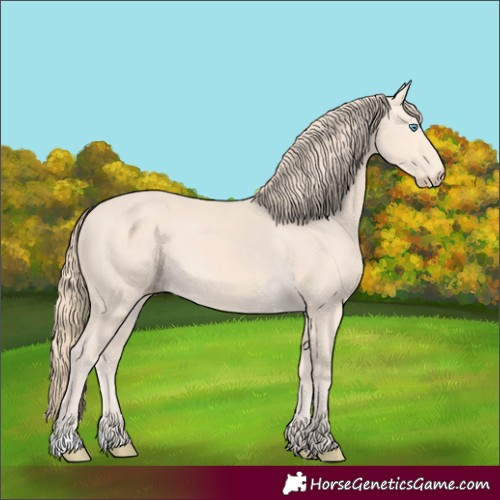Horse Color:Perlino 