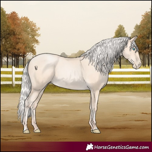 Horse Color:Silver Amber Cream Champagne Pearl 