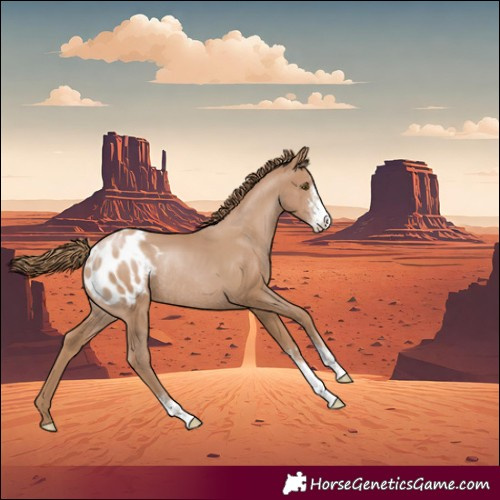 Horse Color:Black Pearl Sabino Appaloosa Rabicano 