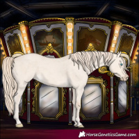 Horse Color:Perlino Dun Merle Rabicano 