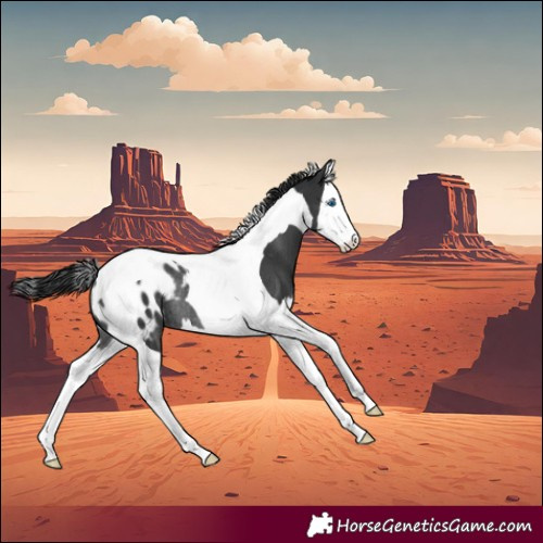 Horse Color:Black Splash Tobiano Appaloosa Rabicano 
