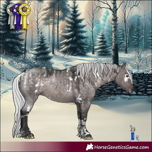 Horse Color:Powder White Platinum White Spotted Silver Brown Dun Rabicano 