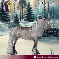 Horse Color:Powder White Platinum White Spotted Silver Brown Dun Rabicano