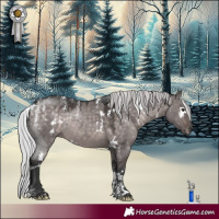 Horse Color:Powder White Platinum White Spotted Silver Brown Dun Rabicano 