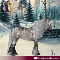 Horse Color:Powder White Platinum White Spotted Silver Brown Dun Rabicano